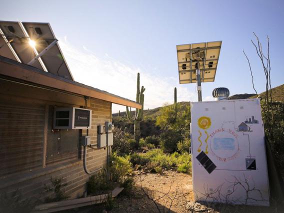 Current Solar Array At Camp Cooper Tucson AZ