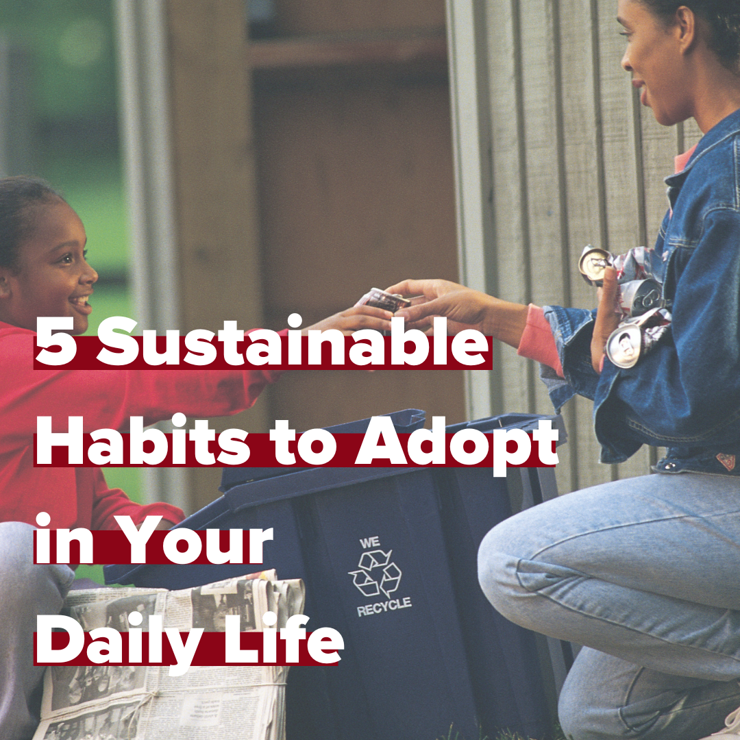 5 Sustainable Habits to Adopt in your Daily Life | Cooper Center