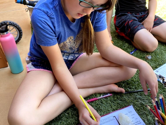 filling out a rock worksheet