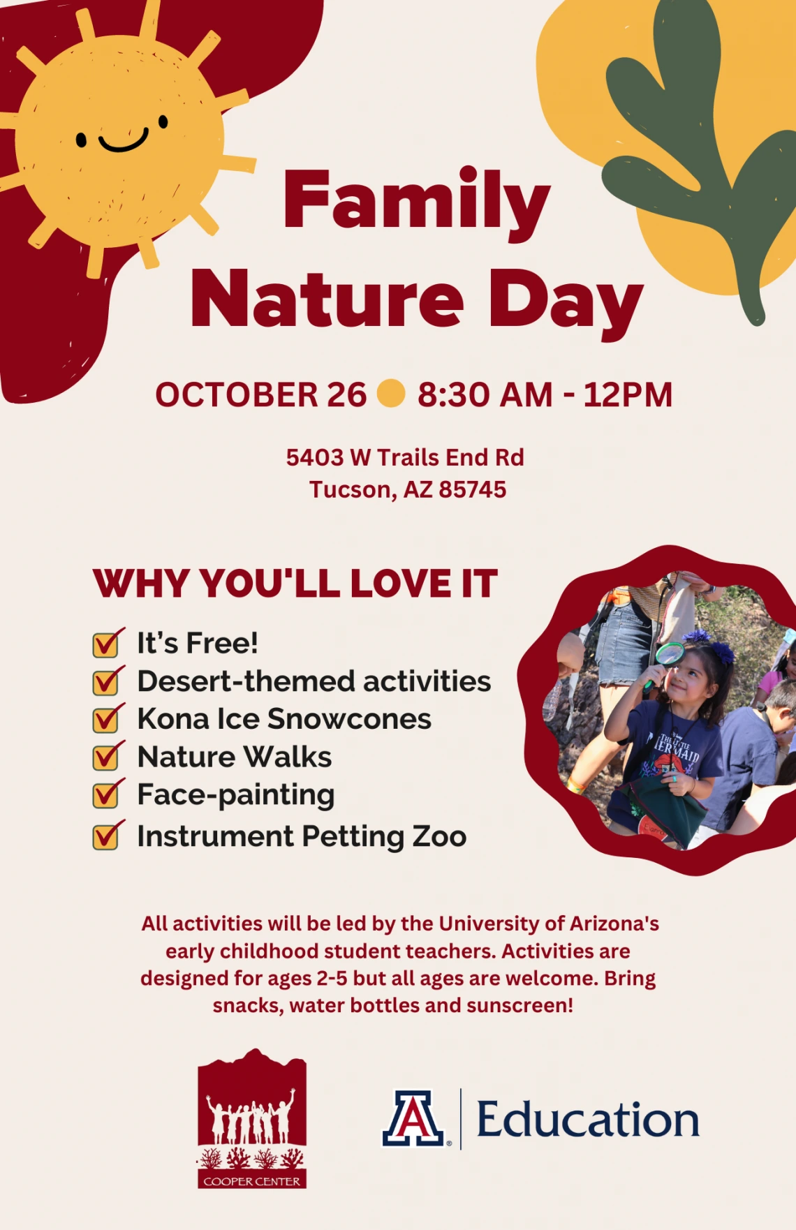 Family Nature Day Event Flyer
